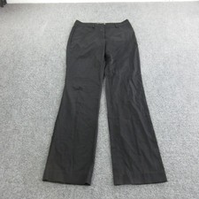 Alexander McQueen Dress Pants Womens 40 Black Twill Straight Leg Stretch Italy