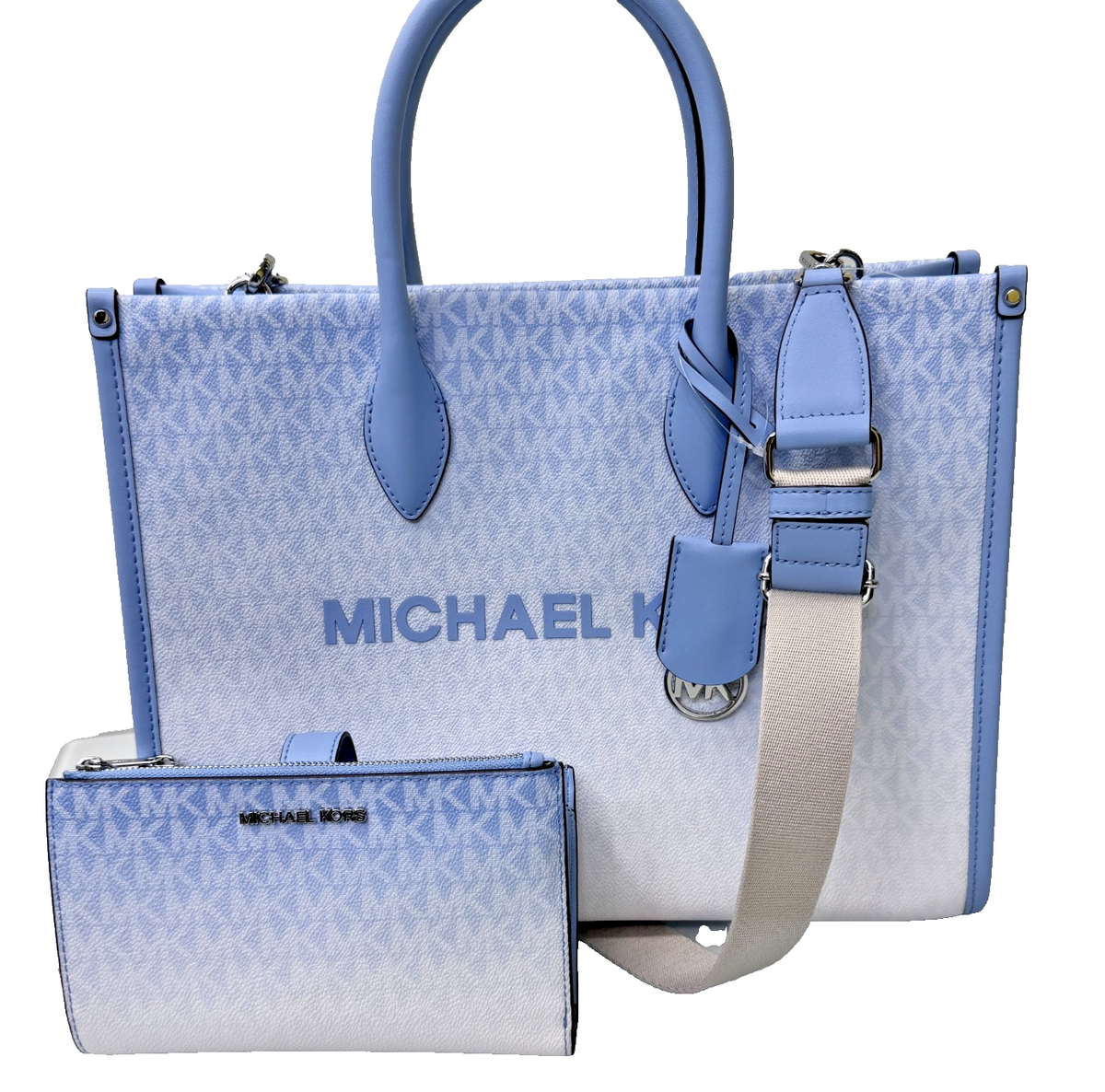 MICHAEL KORS Set: MIRELLA MD Tote Satchel Crossbody BAG MK Light