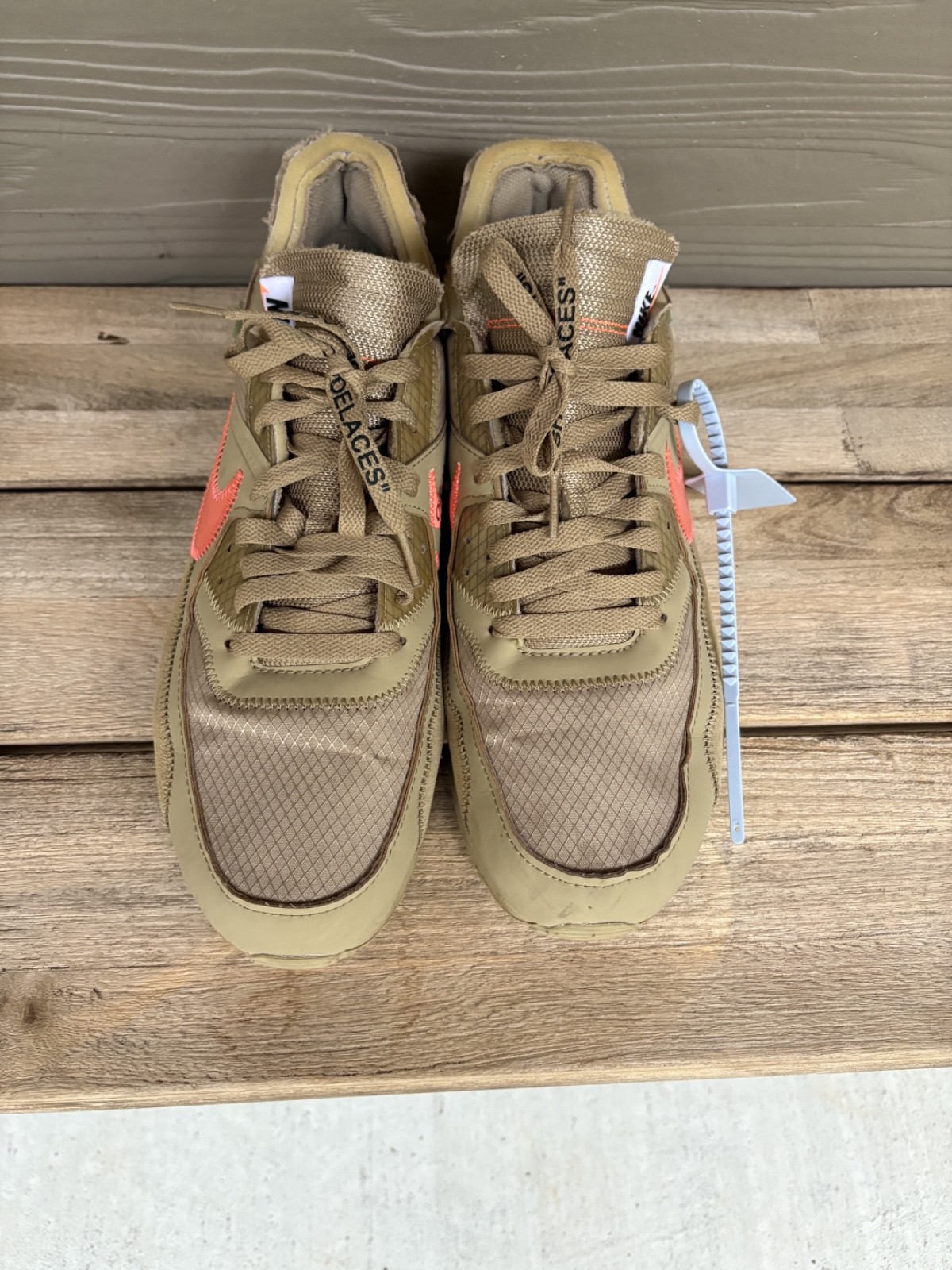 OFF WHITE X NIKE Taglia 11 5 Nike Air Max 90 x OFF WHITE Desert Ore 2019