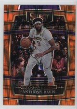 2021-22 Panini Select Concourse Orange Flash Prizm Anthony Davis #39 13d6