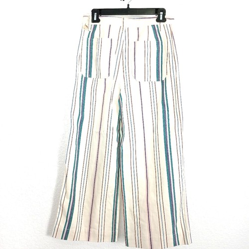 Neu mit Etikett Madewell Emmett kurze Hose weites Bein Streifen Knopf: Knopfleiste Edition S - Bild 5 von 8
