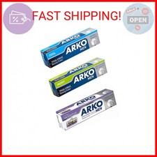 Arko Shaving Cream Variety Pack, Extra Sensitive/Cool/Moist, 3 Count