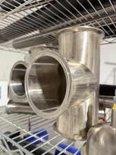 3" STAINLESS TRI-CLAMP TEE 3-WAY