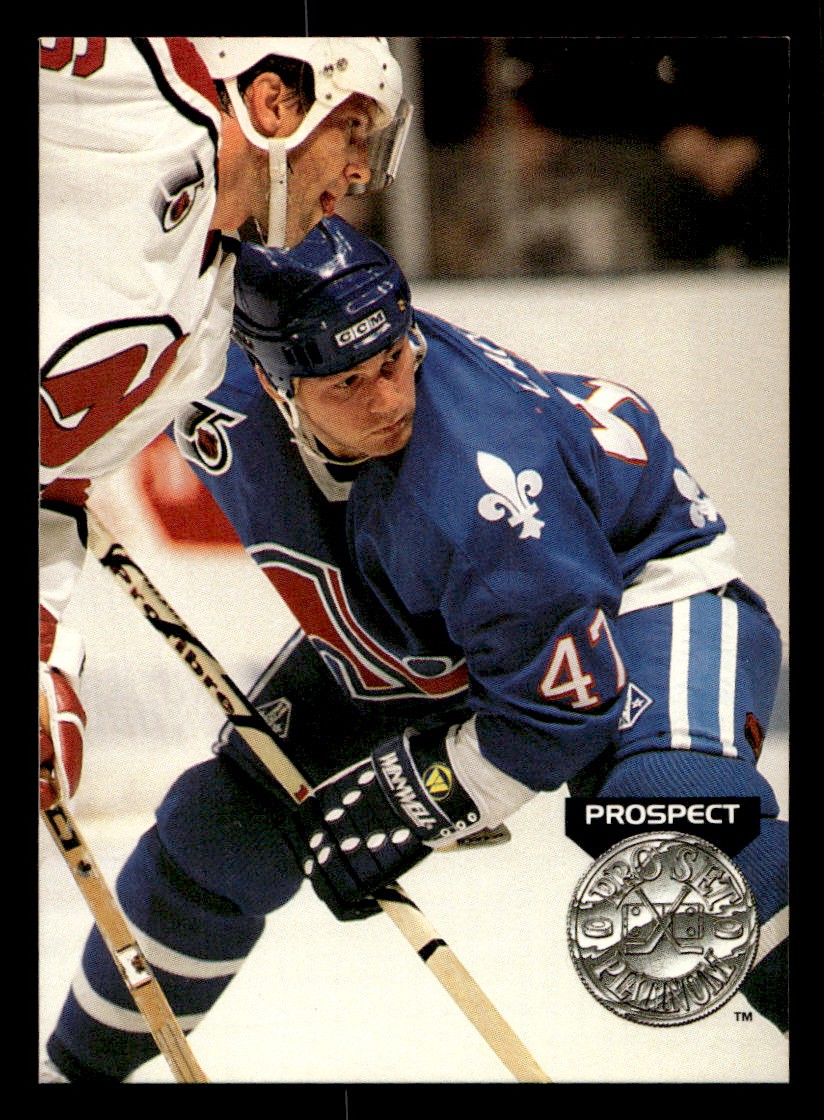 1991-92 Pro Set Platinum - Claude Lapointe Ice Hockey card Quebec Nordiques Raw