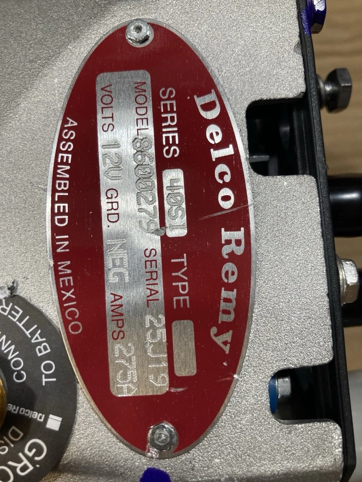 Nuevo Alternador Original Delco 40si 12v 275 Amperios 8600279 J180 Foto 3 de 4