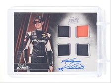 KASEY KAHNE 2018 PRIME QUAD PATCH AUTOGRAPH RACING AUTO /99 Q1887