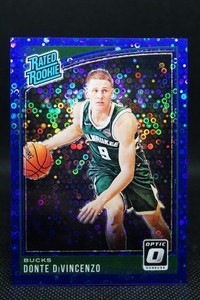 Donte Divincenzo 2018 NBA Optic #164 Rated Rookie Fast Break Blue 9/50 Jersey #