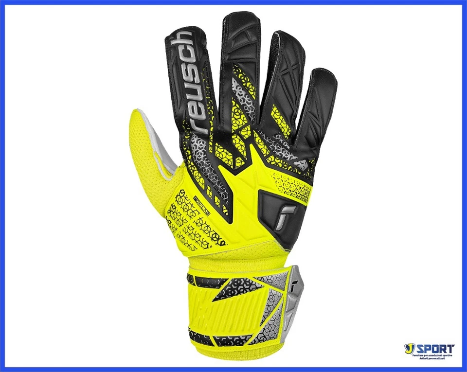 Guanti da Portiere Reusch Attrakt Solid Calcio Goalkeeper Uomo Adulto 9,5 - Immagine 2 di 4