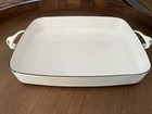 Dansk Kobenstyle IHQ White Enameled Steel 14 x 11.5 Lasagna Baking Pan France XL — photo 6