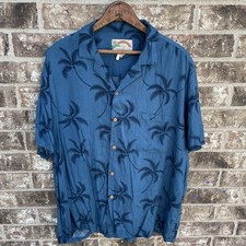RARE Vintage Paradise Found Honolulu Hawaii Hawaiian Beach Shirt Size LG EUC
