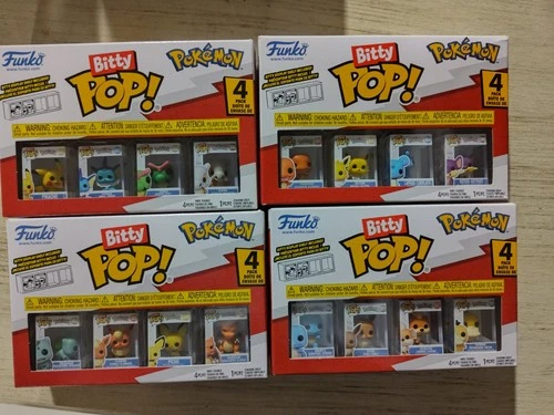 Bitty Pop Pokemon Full Set Of 4 Sealed