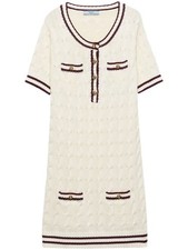 PRADA round neck knit mini dress 36