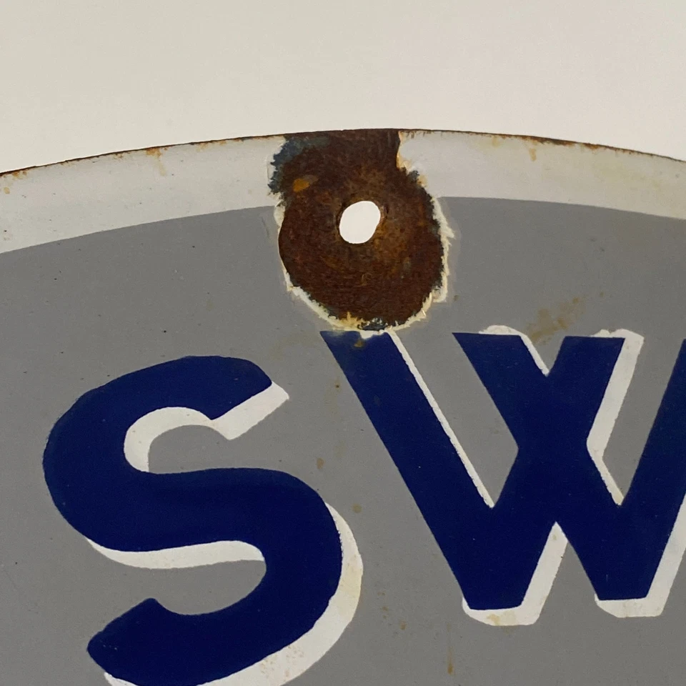 Volkswagen Enamel Sign - Ø 50cm (19.7") - Retro Vintage Garage Advertising Decor - Image 2 of 4