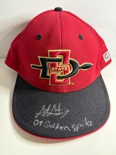 Stephen Strausburg Signed San Diego State Aztecs Baseball Hat 2009 Golden Spikes