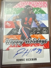 Leaf 2025 Holiday Ronnie Hickman Autograph BA-RH1 Football Trading Card