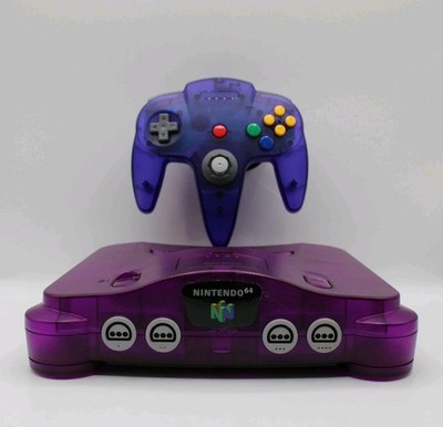 *Refurbished* Nintendo 64 Clear Purple Funtastic Console - 1 Year Warranty! READ