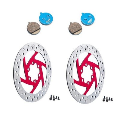 2 x Keramik Bremsbeläge + 2 x Bremsscheibe Segway Ninebot F3 Pro Scheibenbremse
