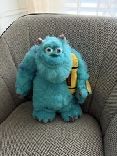 BEDTIME SULLEY Pixar Monsters Inc Talking Soft Plush WORKS