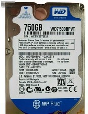 WD7500BPVT Western Digital 750GB 5400RPM SATA 2.5" Laptop HDD Hard Disk Drive