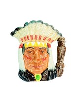 Vintage Large Royal Doulton North American Indian Character Toby Jug D6611