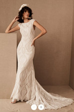 BHLDN Ludlow Wedding Dress | Size 10 | Bustle | Boning Bodice