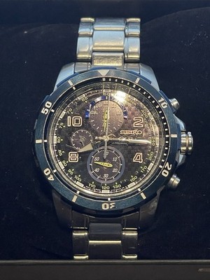 SEIKO SSC637 Jimmie Johnson Special Edition Solar Chronograph
