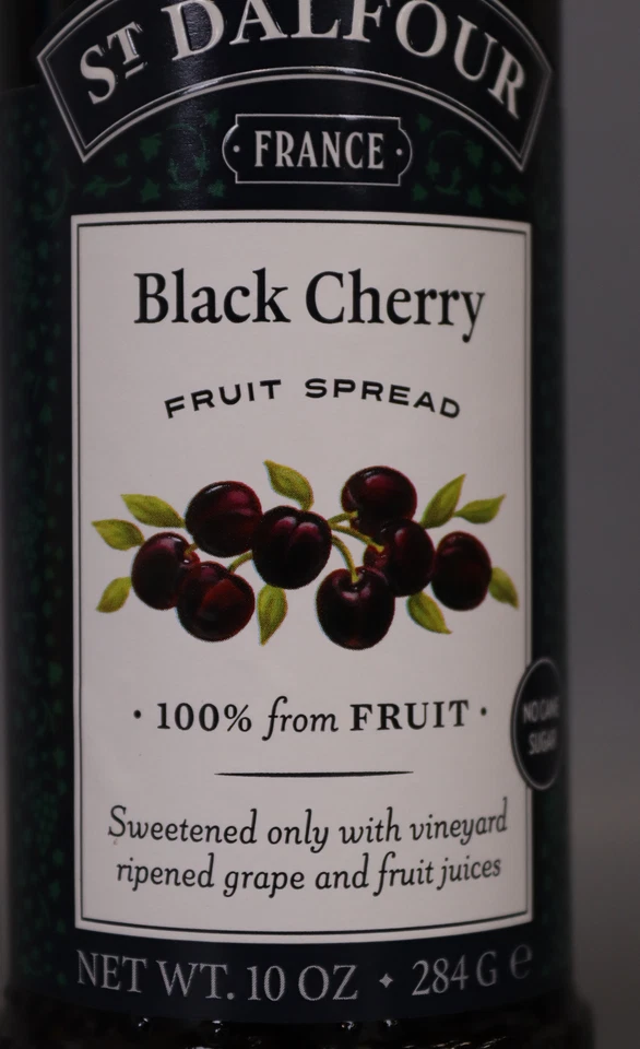 St.Dalfour Fruta de Cereza Negra 10oz Todo Natural, Hecho en Francia (Paquete de 1) Foto 2 de 4