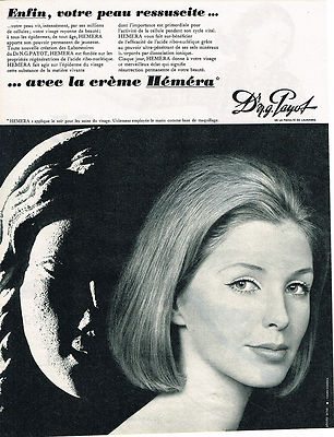 ADVERTISING 1965 DR PAYOT Cosmetic Cream HEMERA
