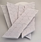 125Stk Klettpunkte Verschlüsse weiss rund selbstklebend 15 mm Durchm. 3 mm hoch