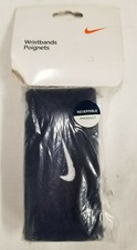 NEW 2008 Nike Reversible Wristbands Tennis Navy/White AC1369