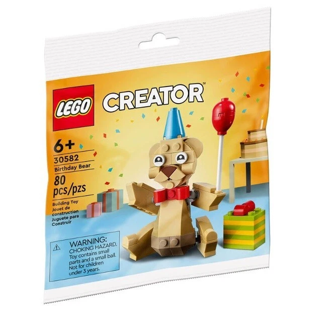 Lego 30582 Creator Birthday Bear Polybag (80 Pcs)