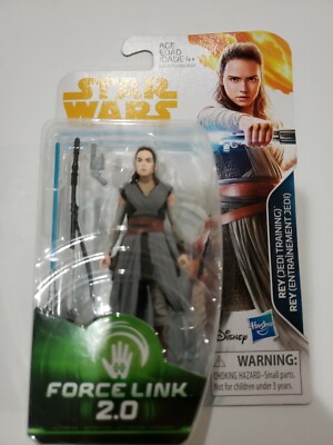 Star Wars Force Link 2.0 REY (JEDY TRAINING ) Figure 3.75'' Disney NIB