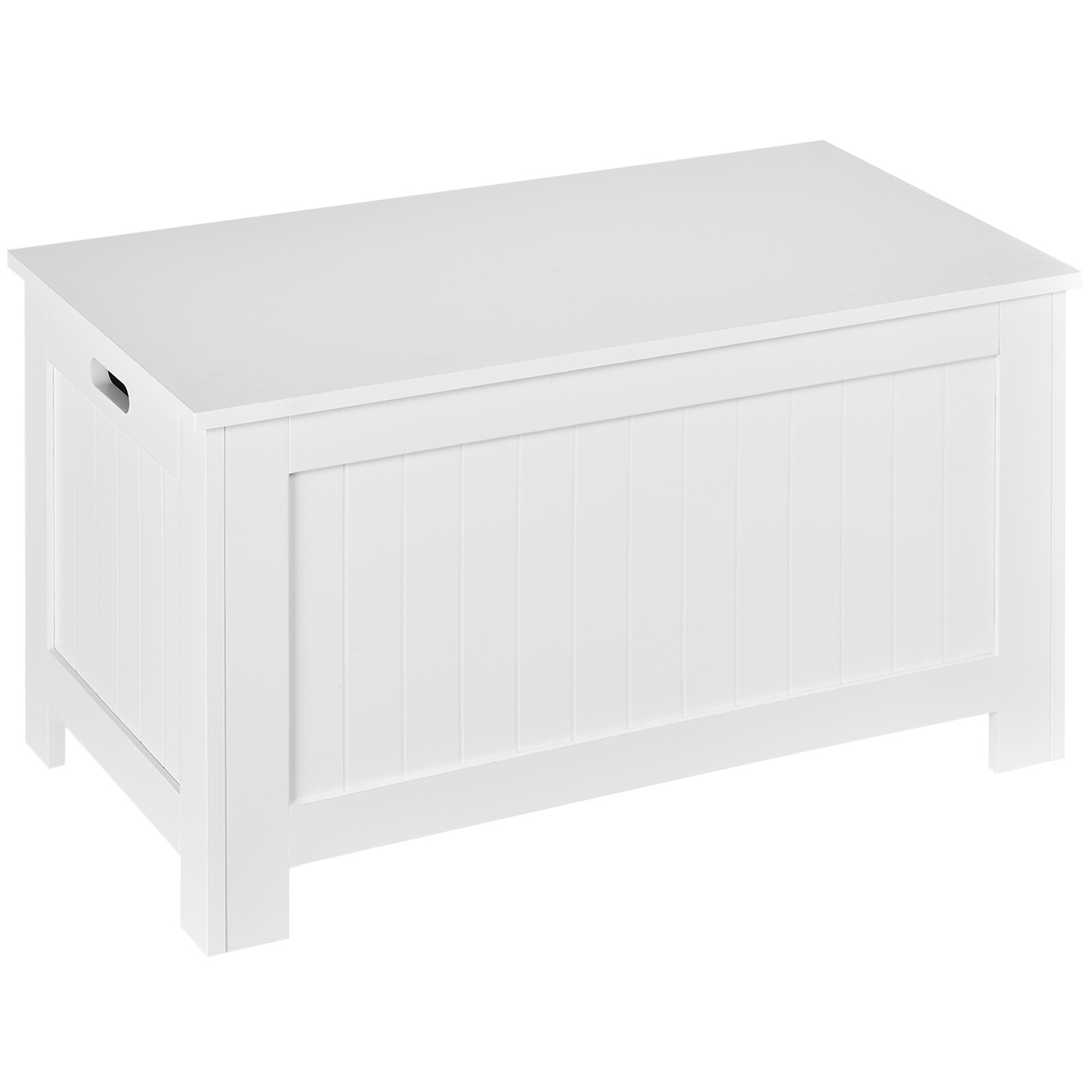 White Large Storage Box Toy Chest Unit Organizer w/ Lid