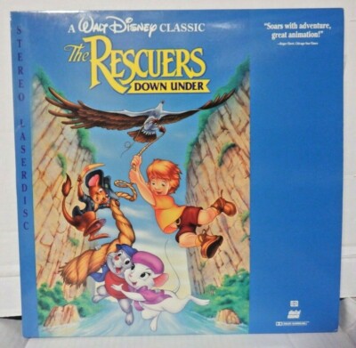 The Rescuers Down Under Stereo Disney 1991 Laserdisc 102721TILD | eBay