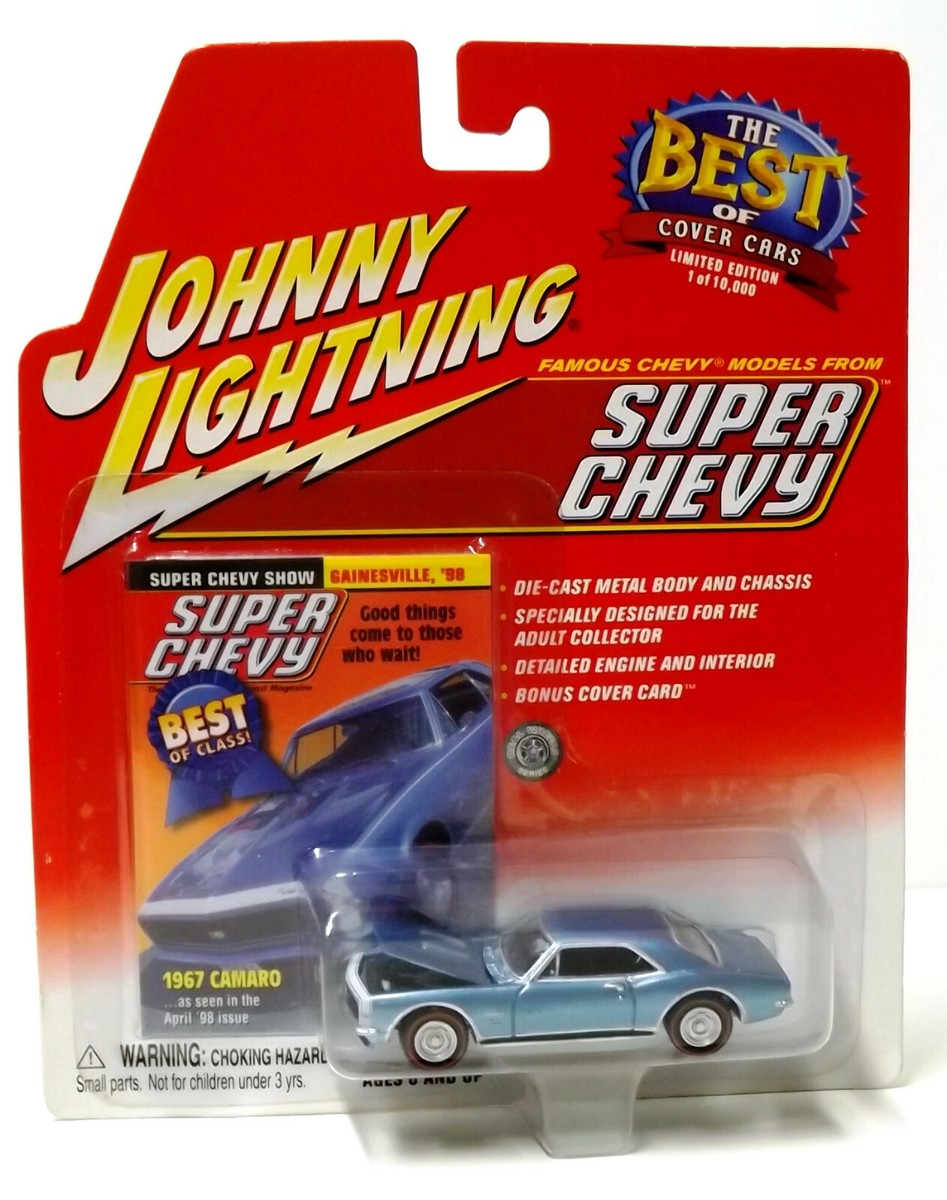 Johnny Lightning Super Chevy 1967 Camaro Blue 1:64 Scale | eBay