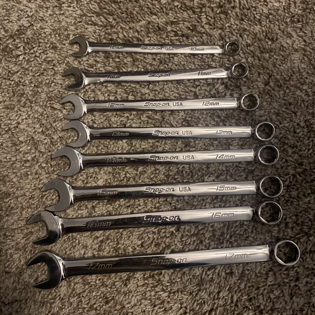 Snap On 8 Piece Metric Wrench Set from 10 17mm
