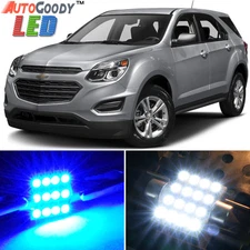 13 x Premium Blue LED Lights Interior Package for Chevy Equinox 2010-2017 + Tool