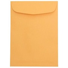 7 1/2 x 10 1/2 Open End Catalog Envelopes - Brown Kraft Manila - 50/Pack