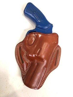 MASTER'S PREMIUM LEATHER Leather Holster- S&W J Frame 3” Revolvers, Model 640, RUGER SP101 3”(# 6203 BRN)