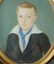 Peinture miniature, Signé CH HOREL??, 1833 Portrait d'un ...