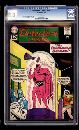 Detective Comics #301 1962 CGC 8.0 VF OW High Definition Scans**