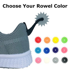 ShoeTails Mini Espuelas Giratorias Negro con Color Rowel Personalizado para Zuecos y Sh