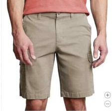 Copper and Oak Men Cargo Shorts 34 Ripstop Security Pocket Flex Waist Stretch