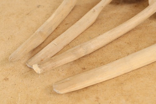 Vintage Kitchen Antique Primitive Wood Spoons Paddles Cutlery Signed 1920s - Picture 9 of 9