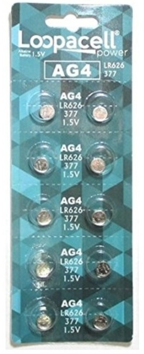 New 200 X Ag4 Lr626 377 Sr626Sw Button Cell Battery in Tray New 200 X Ag4 Lr626 377 Sr626Sw Button Cell Battery in Tray