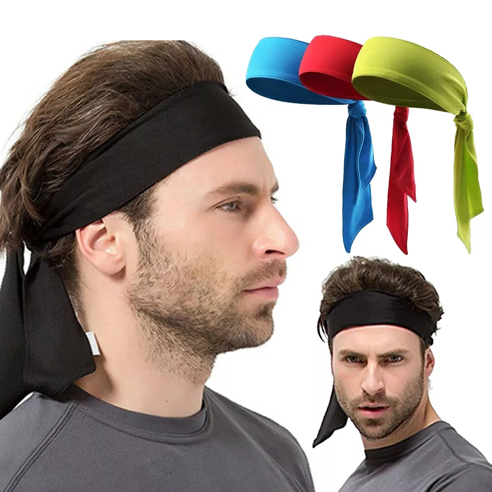 Hair Headband Band Head Women Men Stretch Wrap Sweatband Sports Yoga Gym  Sweat