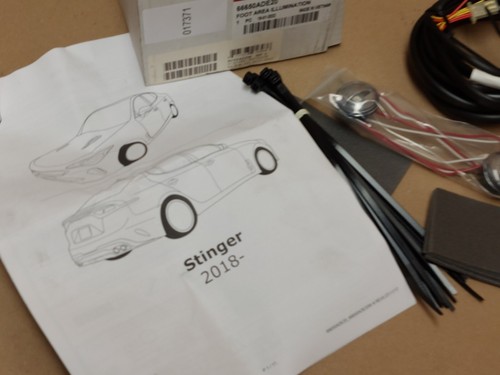 Kia Stringer Red Front Footwell Illumination Kit 2018-on 66650ADE20 Genuine - Picture 2 of 9