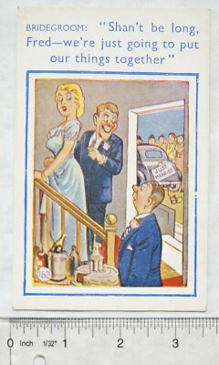 Vintage Postkarte - Wir stellen einfach unsere Sachen zusammen