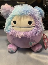 Squishmallows 2024 Valentine Squad 8" Eden the Purple Bigfoot Plush NWT
