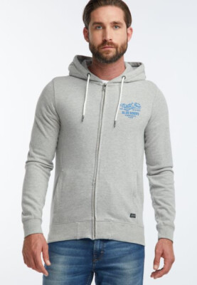 B-WARE   PETROL INDUSTRIES HERREN SWEATJACKE GR.M FARBE GRAU